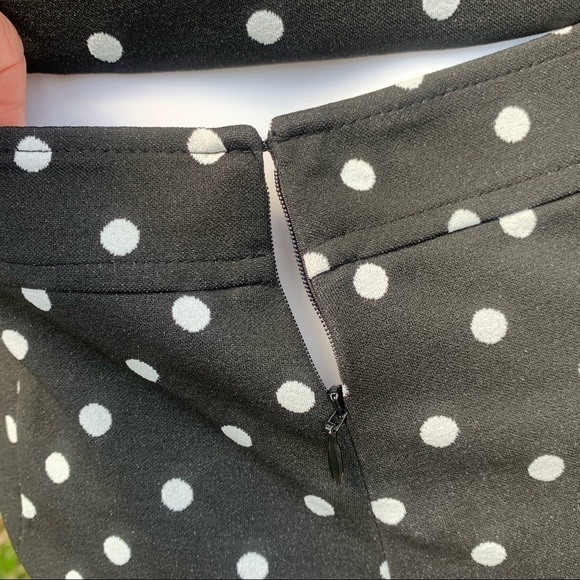 💋NWT CALVIN Klein PolkaDot Cross Back Wide Leg Jumpsuit Size 10 - Picture 13 of 13